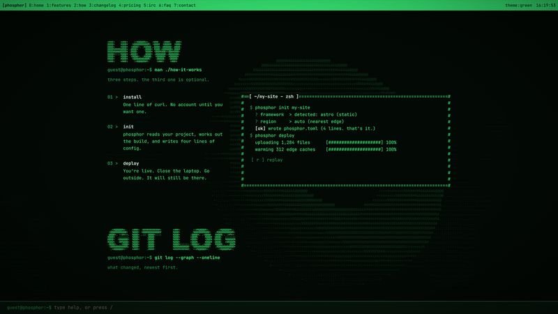 A terminal window typing out an install and deploy, with progress bars